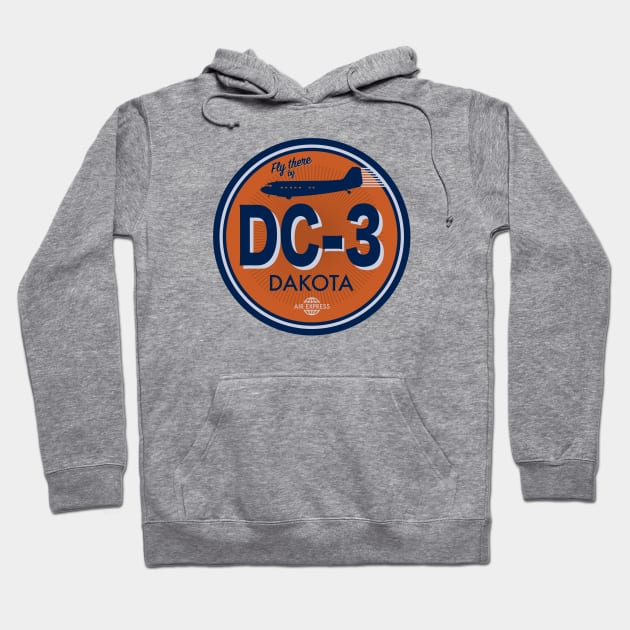 DC-3 Dakota Hoodie by Tailgunnerstudios